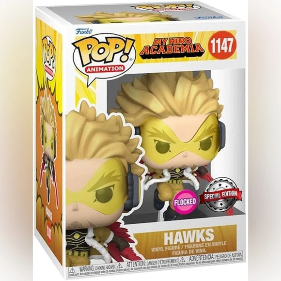 Funko Other - NIB My Hero Academia flocked Hawks special edition!!